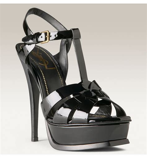 ysl shoes tribute|YSL tribute sandals with tights.